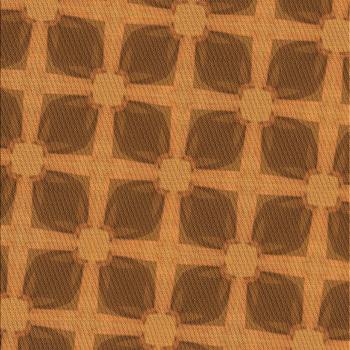 Patterned Neon Orange Rug, pat3609org