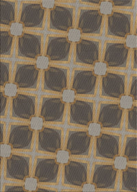 Machine Washable Transitional Dark Brown Rug, wshpat3609