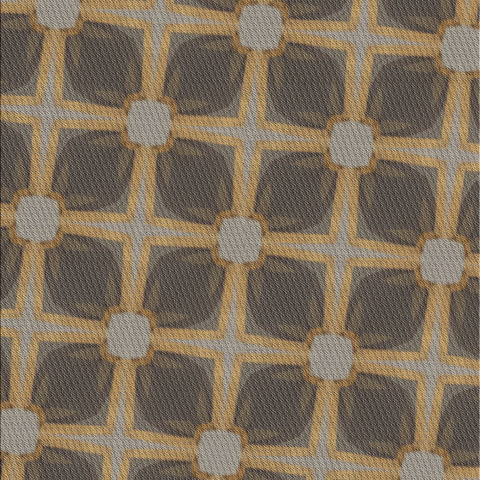 Machine Washable Transitional Dark Brown Rug, wshpat3609