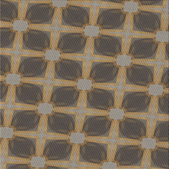 Sideview of Machine Washable Transitional Dark Brown Rug, wshpat3609