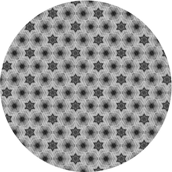 Square Patterned Cloud Gray Rug, pat361gry