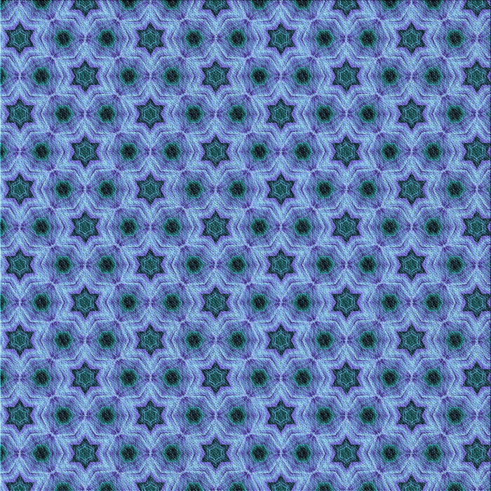 Round Patterned Blue Rug, pat361lblu