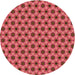 Square Patterned Crimson Red Rug, pat361org