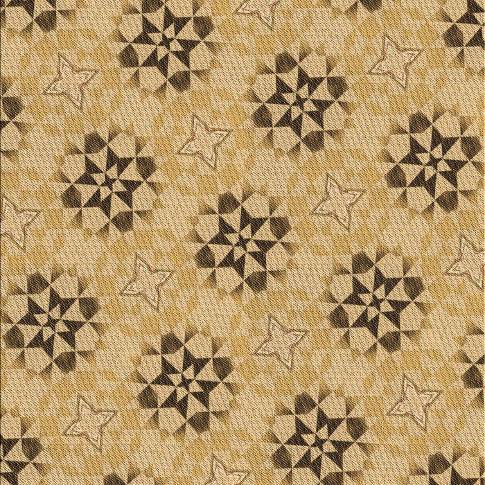 Patterned Yellow Orange Rug, pat3610brn