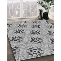 Patterned Silver Gray Rug, pat3610gry