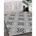Patterned Silver Gray Rug in Family Room, pat3610gry