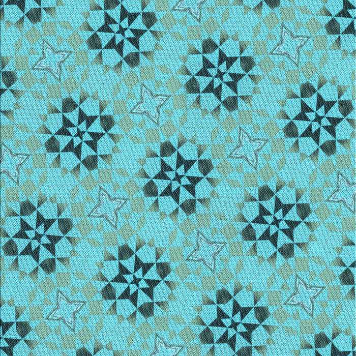 Patterned Deep-Sea Green Rug, pat3610lblu