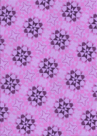 Machine Washable Transitional Violet Purple Rug, wshpat3610pur