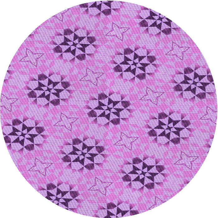 Square Patterned Violet Purple Rug, pat3610pur