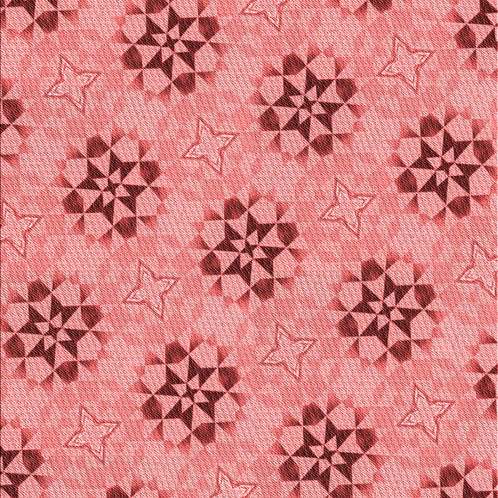 Patterned Light Coral Pink Rug, pat3610rd