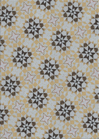 Machine Washable Transitional Brown Rug, wshpat3610