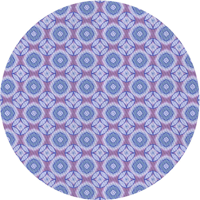 Square Machine Washable Transitional Medium Slate Blue Rug in a Living Room, wshpat3611blu