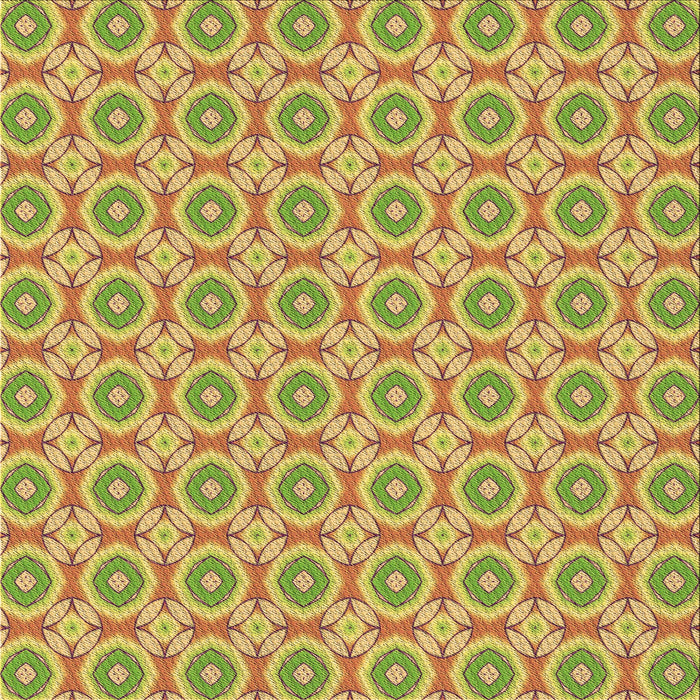 Round Machine Washable Transitional Neon Yellow Green Rug, wshpat3611brn