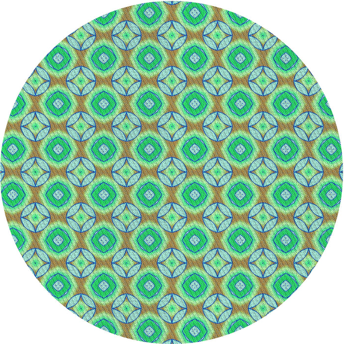 Square Machine Washable Transitional Lime Mint Green Rug in a Living Room, wshpat3611lblu