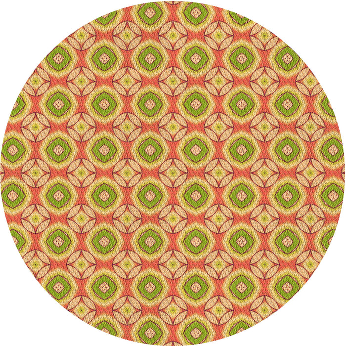 Square Machine Washable Transitional Orange Rug in a Living Room, wshpat3611org