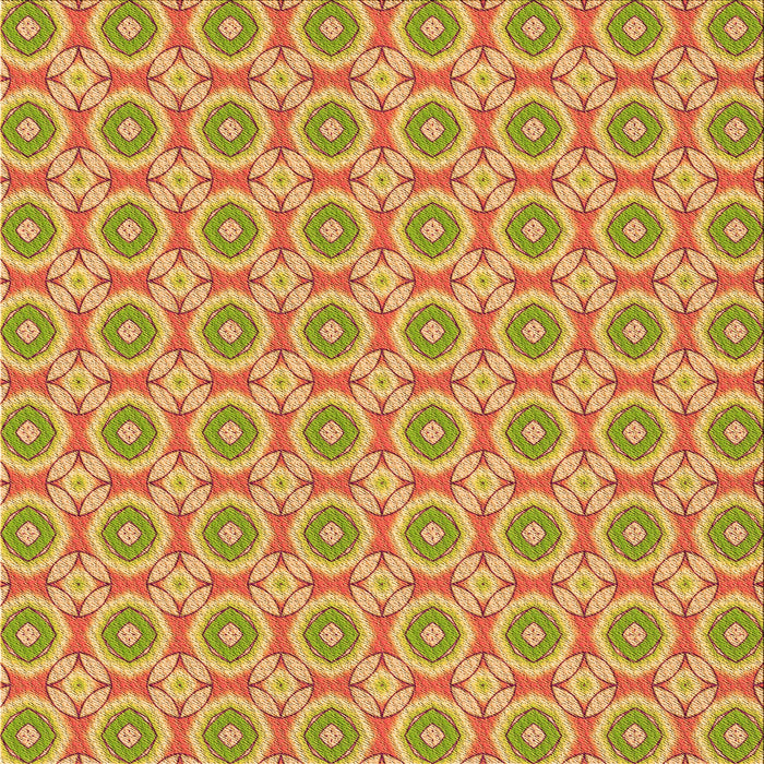 Round Machine Washable Transitional Orange Rug, wshpat3611org