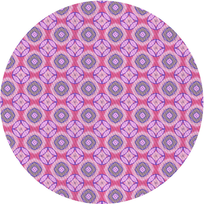 Square Machine Washable Transitional Orchid Purple Rug in a Living Room, wshpat3611pur