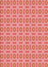 Machine Washable Transitional Light Salmon Pink Rug, wshpat3611rd