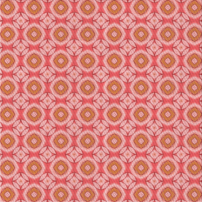 Round Machine Washable Transitional Light Salmon Pink Rug, wshpat3611rd
