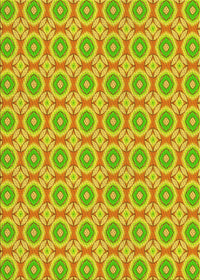 Machine Washable Transitional Green Yellow Green Rug, wshpat3611yw