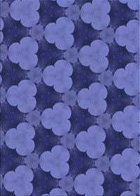 Machine Washable Transitional Light Slate Blue Rug, wshpat3612blu