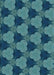 Patterned Medium Teal Green Rug, pat3612lblu