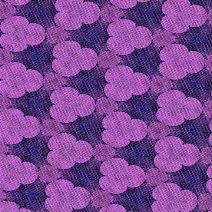 Round Patterned Bright Purple Rug, pat3612pur