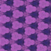 Round Machine Washable Transitional Bright Purple Rug, wshpat3612pur