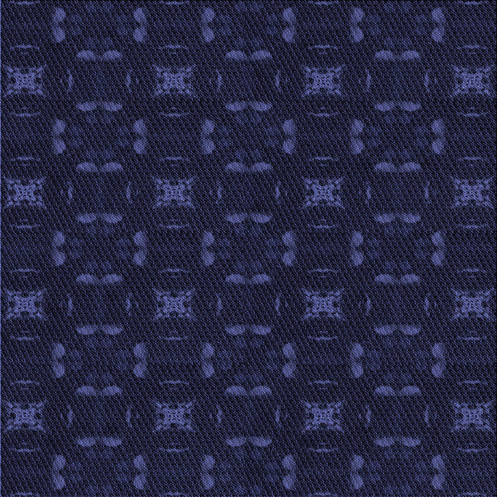 Round Machine Washable Transitional Night Blue Rug, wshpat3613blu