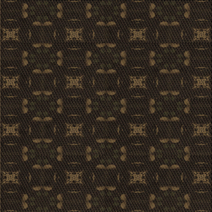 Round Machine Washable Transitional Black Rug, wshpat3613brn