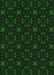 Machine Washable Transitional Deep Emerald Green Rug, wshpat3613grn