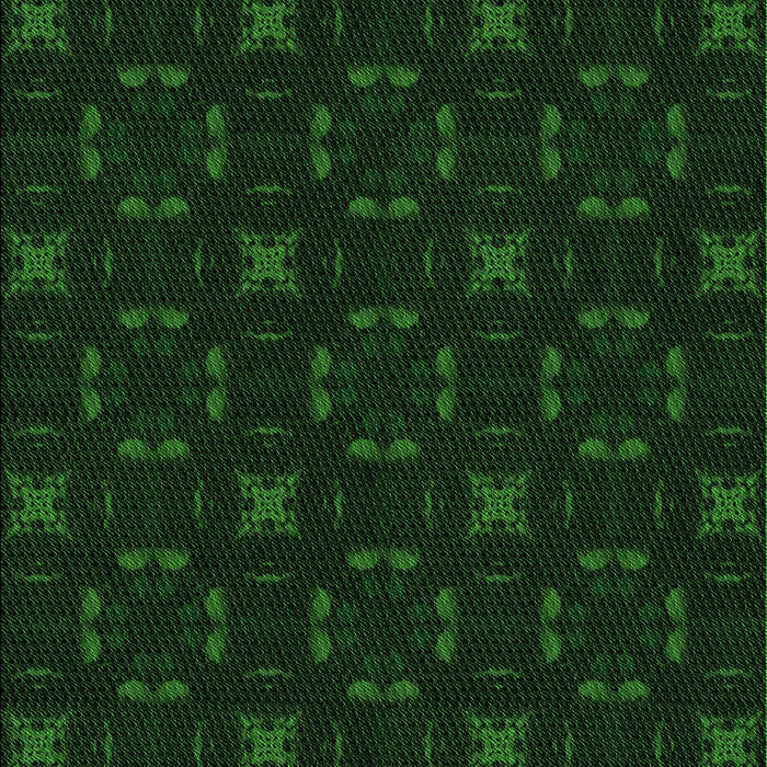 Machine Washable Transitional Deep Emerald Green Rug, wshpat3613grn