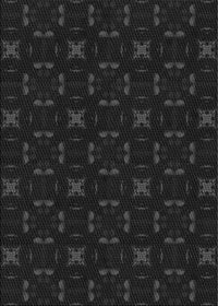 Machine Washable Transitional Black Rug, wshpat3613gry