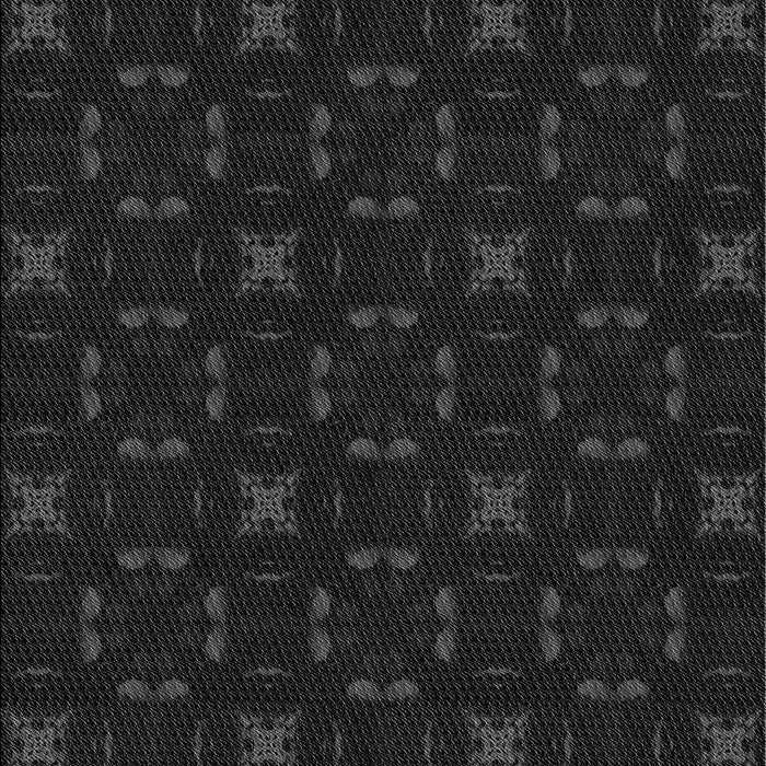 Machine Washable Transitional Black Rug, wshpat3613gry