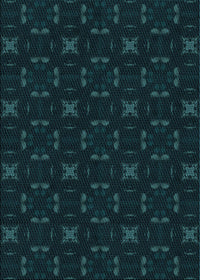 Machine Washable Transitional Black Rug, wshpat3613lblu