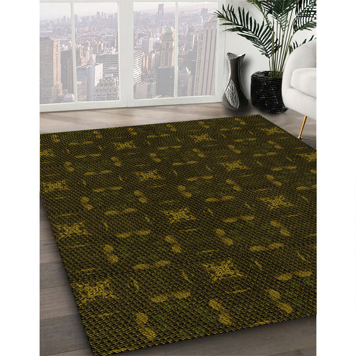 Machine Washable Transitional Black Rug in a Family Room, wshpat3613yw