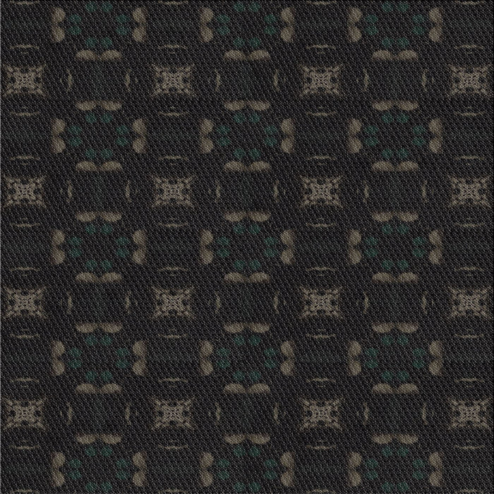 Sideview of Patterned Black Abstract Machine Washable Rug, wshpat3613