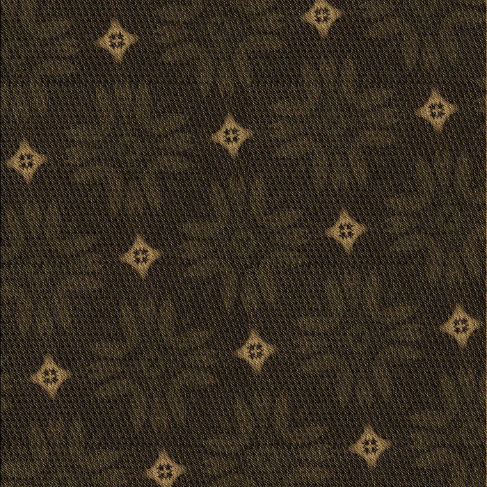 Patterned Midnight Gray Rug, pat3614brn