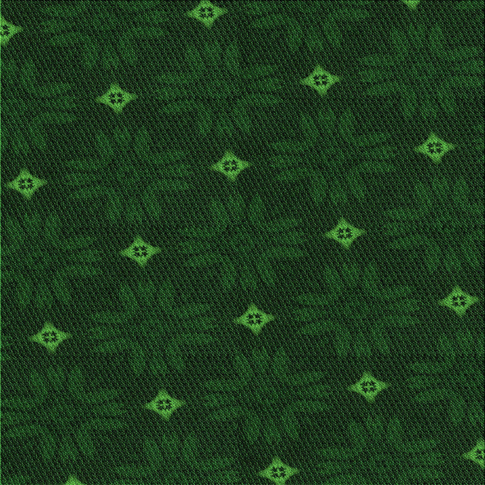 Round Patterned Green Rug, pat3614grn