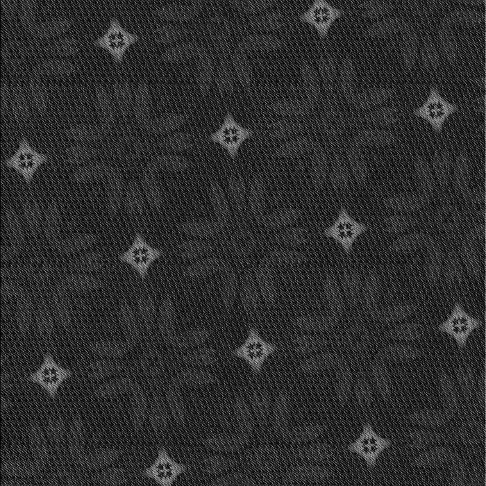 Patterned Black Rug, pat3614gry