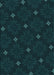 Machine Washable Transitional Deep Teal Green Rug, wshpat3614lblu