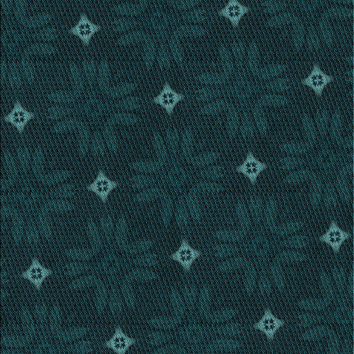Patterned Deep Teal Green Rug, pat3614lblu