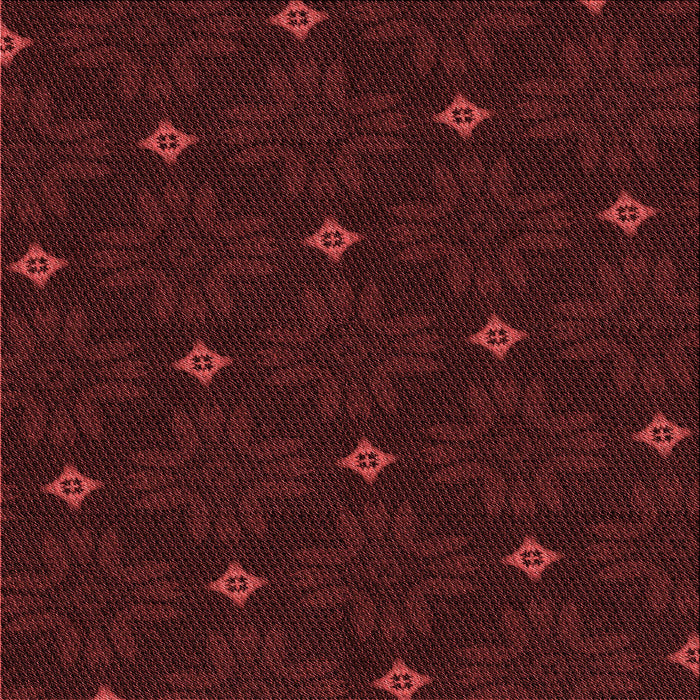 Round Patterned Tomato Red Rug, pat3614rd