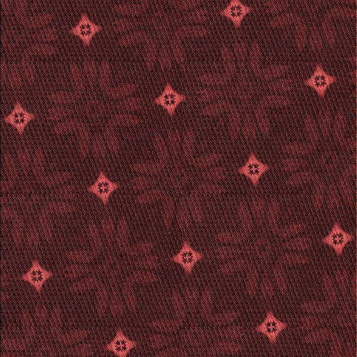 Patterned Tomato Red Rug, pat3614rd