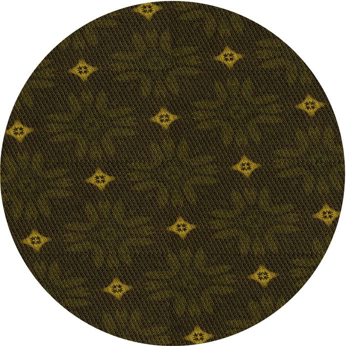 Square Machine Washable Transitional Dark Bronze Brown Rug in a Living Room, wshpat3614yw