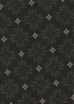 Patterned Black Novelty Rug, pat3614