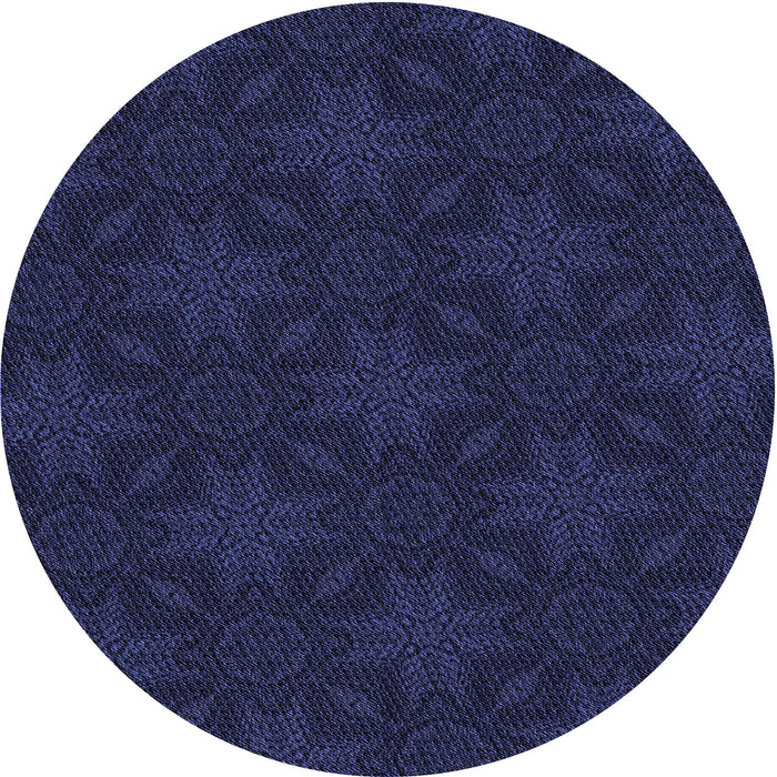 Square Machine Washable Transitional Night Blue Rug in a Living Room, wshpat3615blu