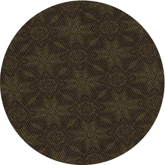 Square Patterned Midnight Gray Rug, pat3615brn