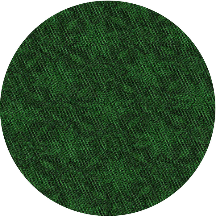 Square Machine Washable Transitional Green Rug in a Living Room, wshpat3615grn