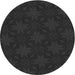 Square Patterned Midnight Gray Rug, pat3615gry